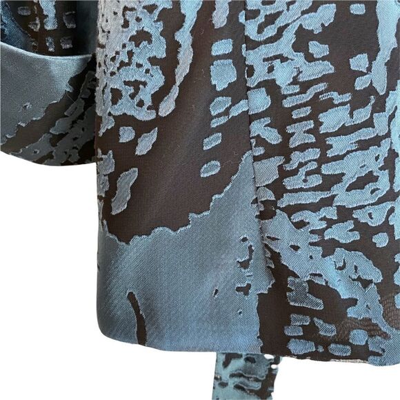 Alex Evenings Sheer Sleeve Wrap Blazer - Picture 8 of 9